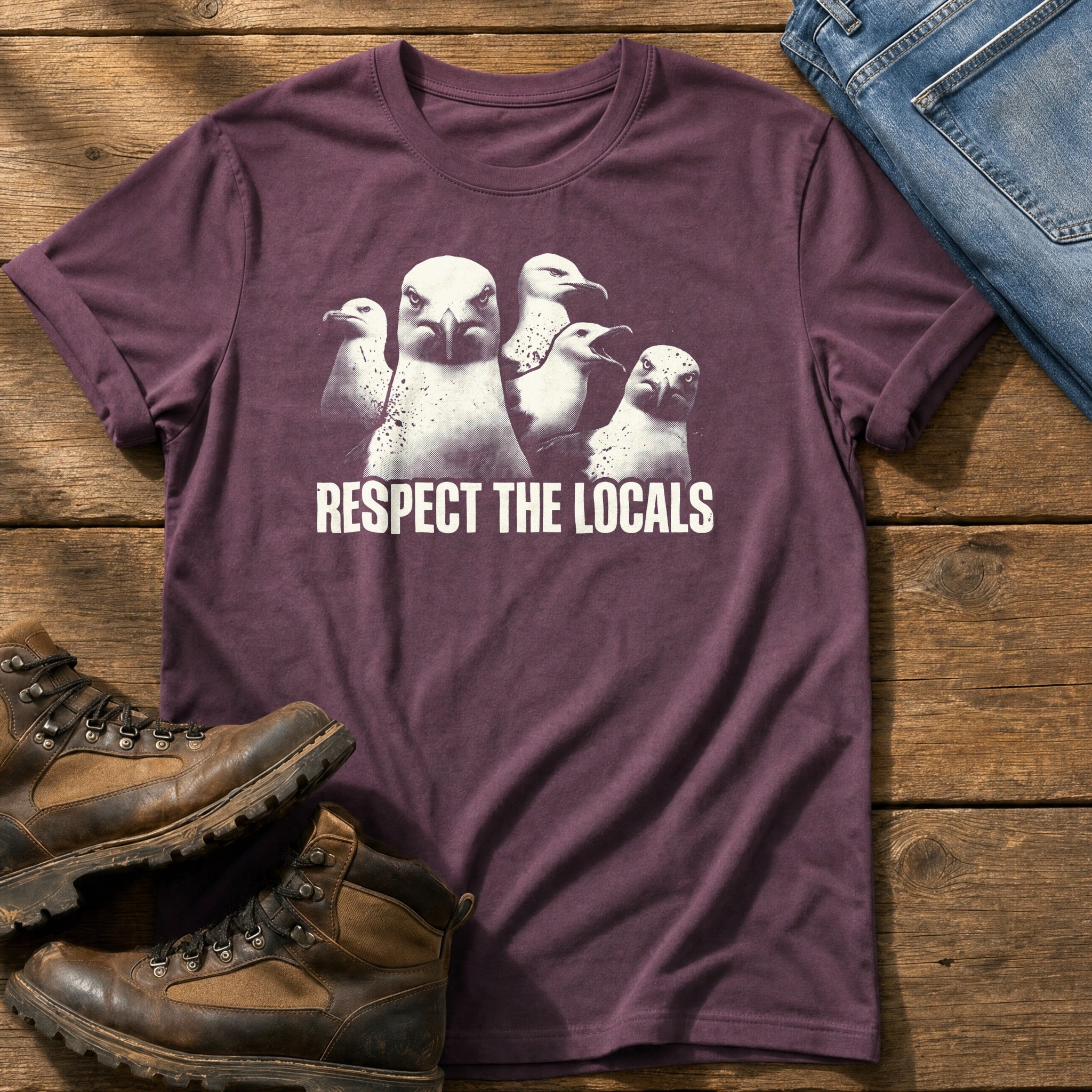 Respect The Locals 11 — Berry Comfort Colors tee