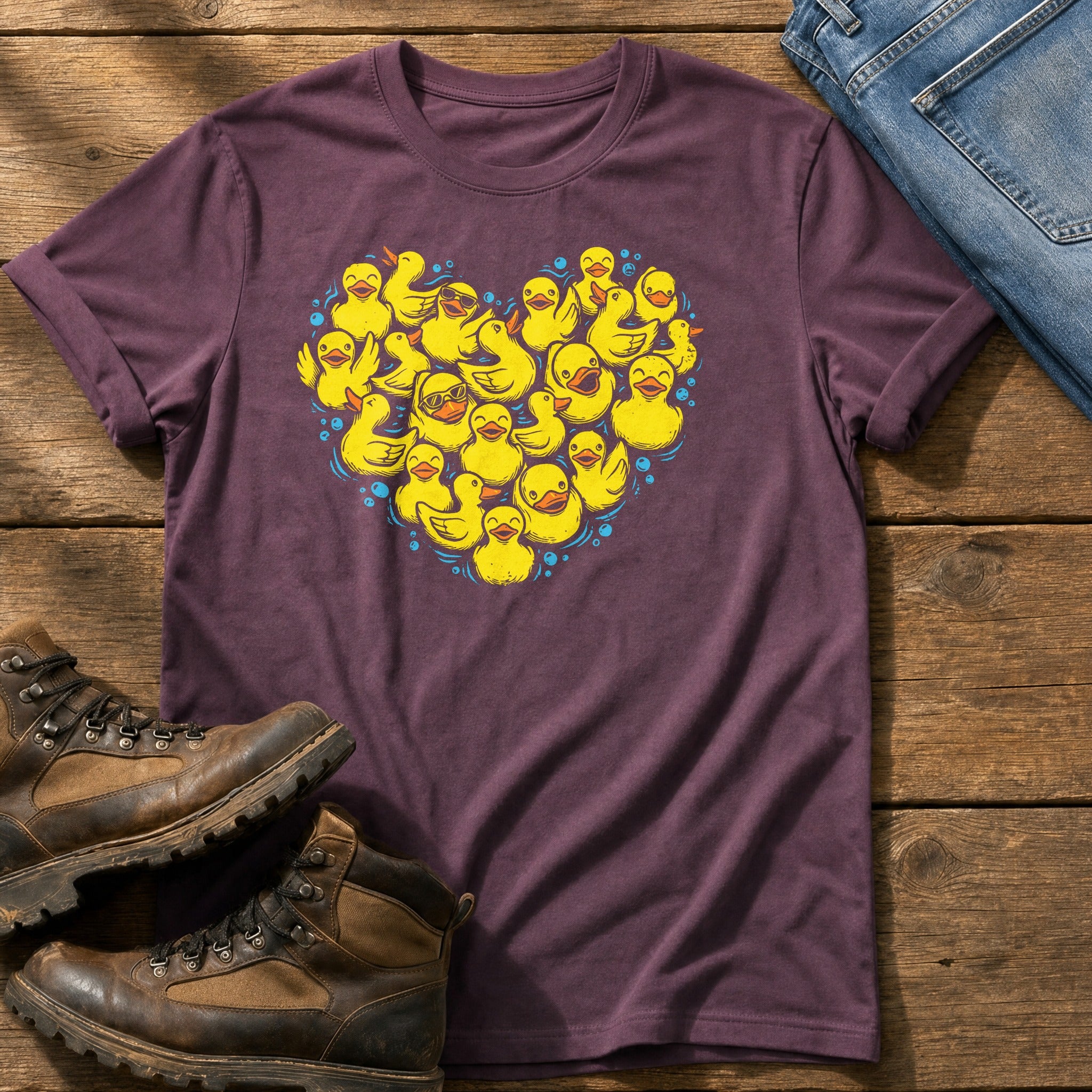 Rubber Duck Lover — Berry Comfort Colors tee