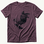 skater-pigeon — Berry Comfort Colors tee