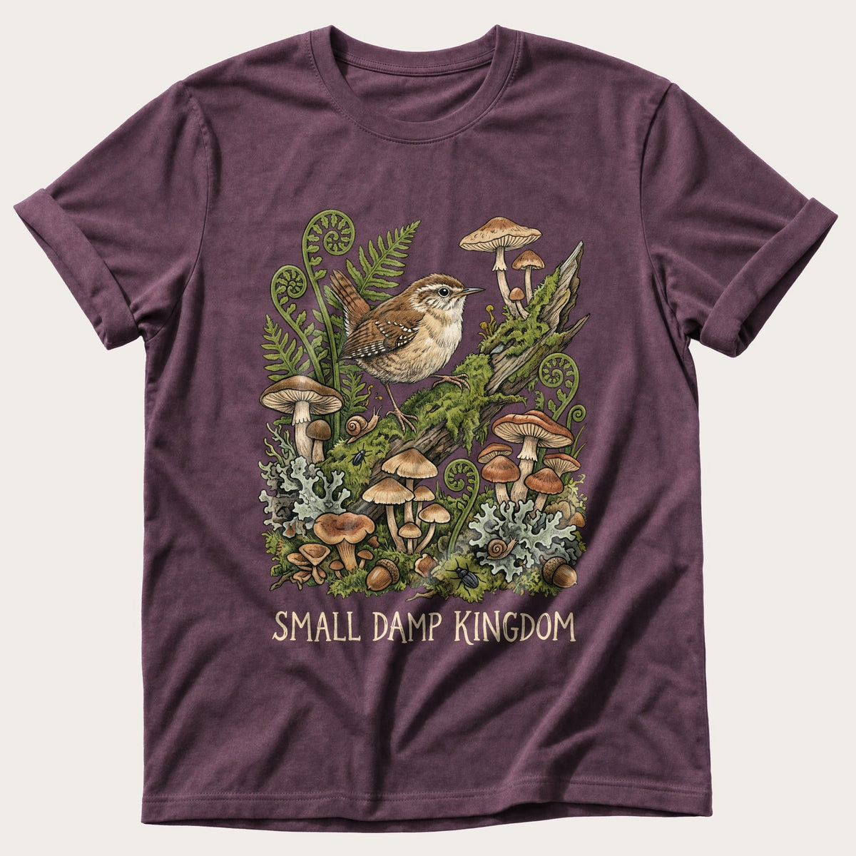 Small Damp Kingdom — Berry Comfort Colors tee