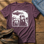 Spaceship Chicken 98 — Berry Comfort Colors tee