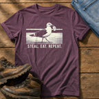 Steal Eat Repeat — Berry Comfort Colors tee