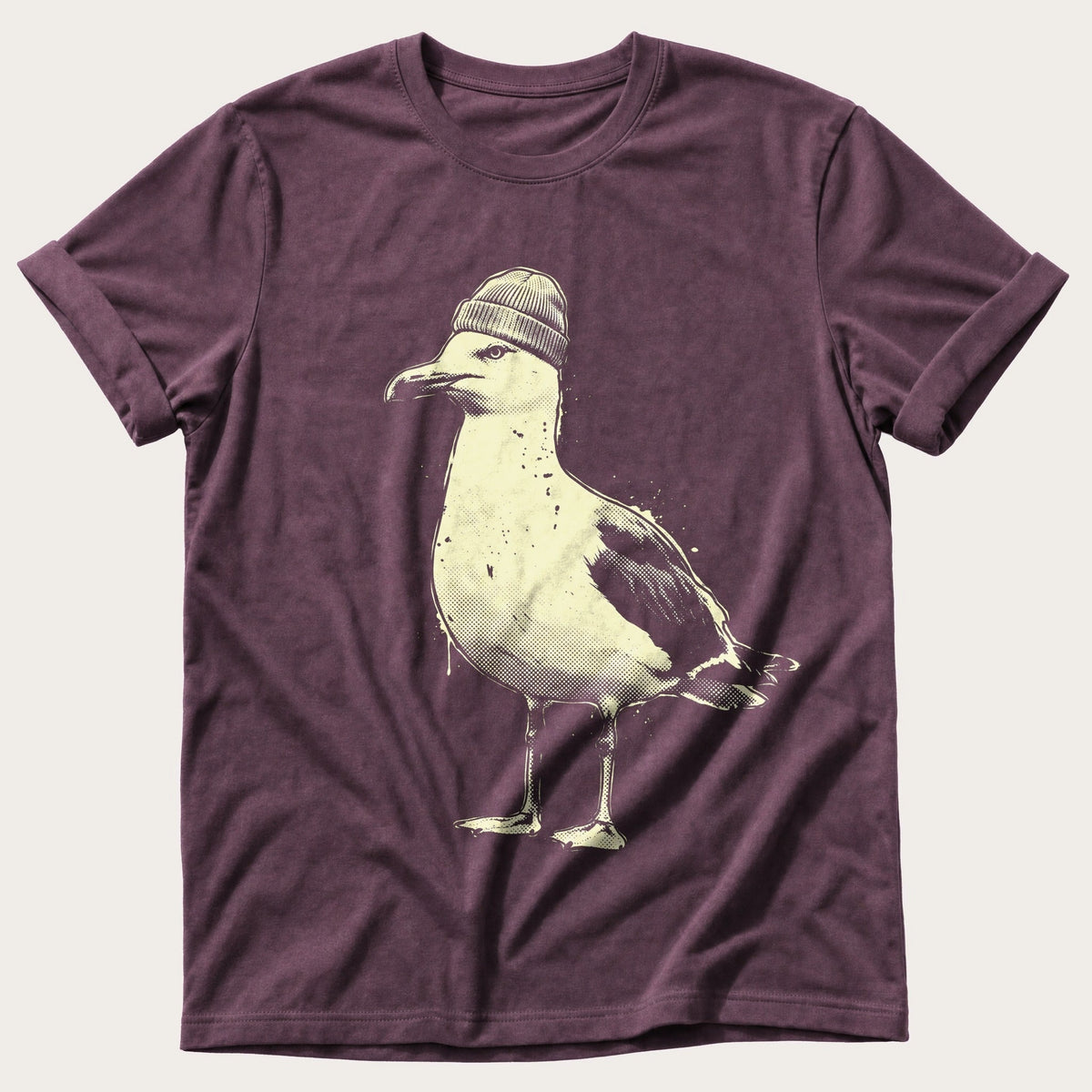 Street Seagull 6 — Berry Comfort Colors tee