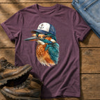 Trucker Fisher 3 — Berry Comfort Colors tee