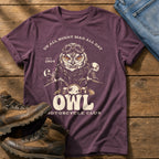 Up All Night Mad All Day — Berry Comfort Colors tee