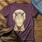 Washed Out Shoebill 4 — Berry Comfort Colors tee