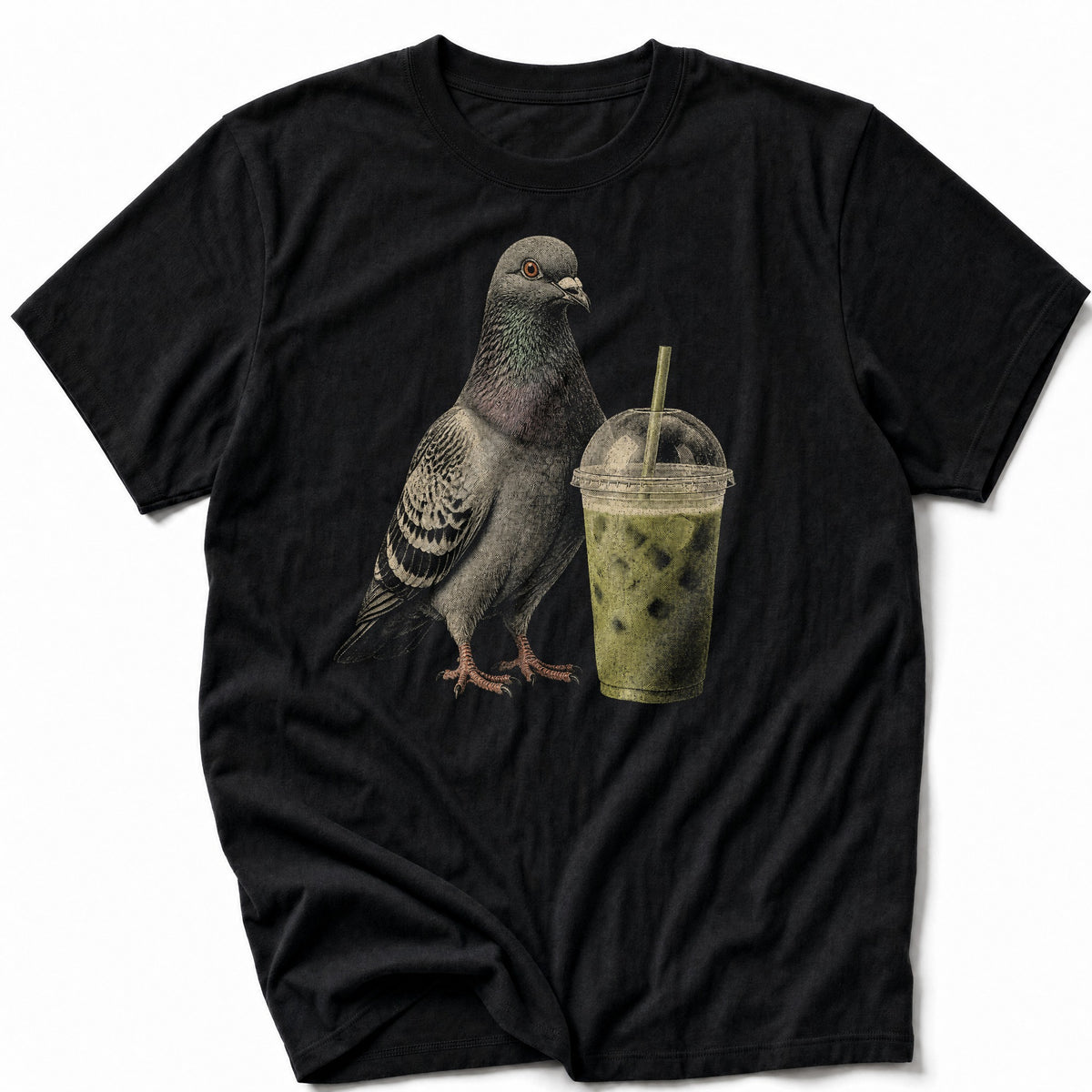 Iced Matcha Pigeon T-Shirt
