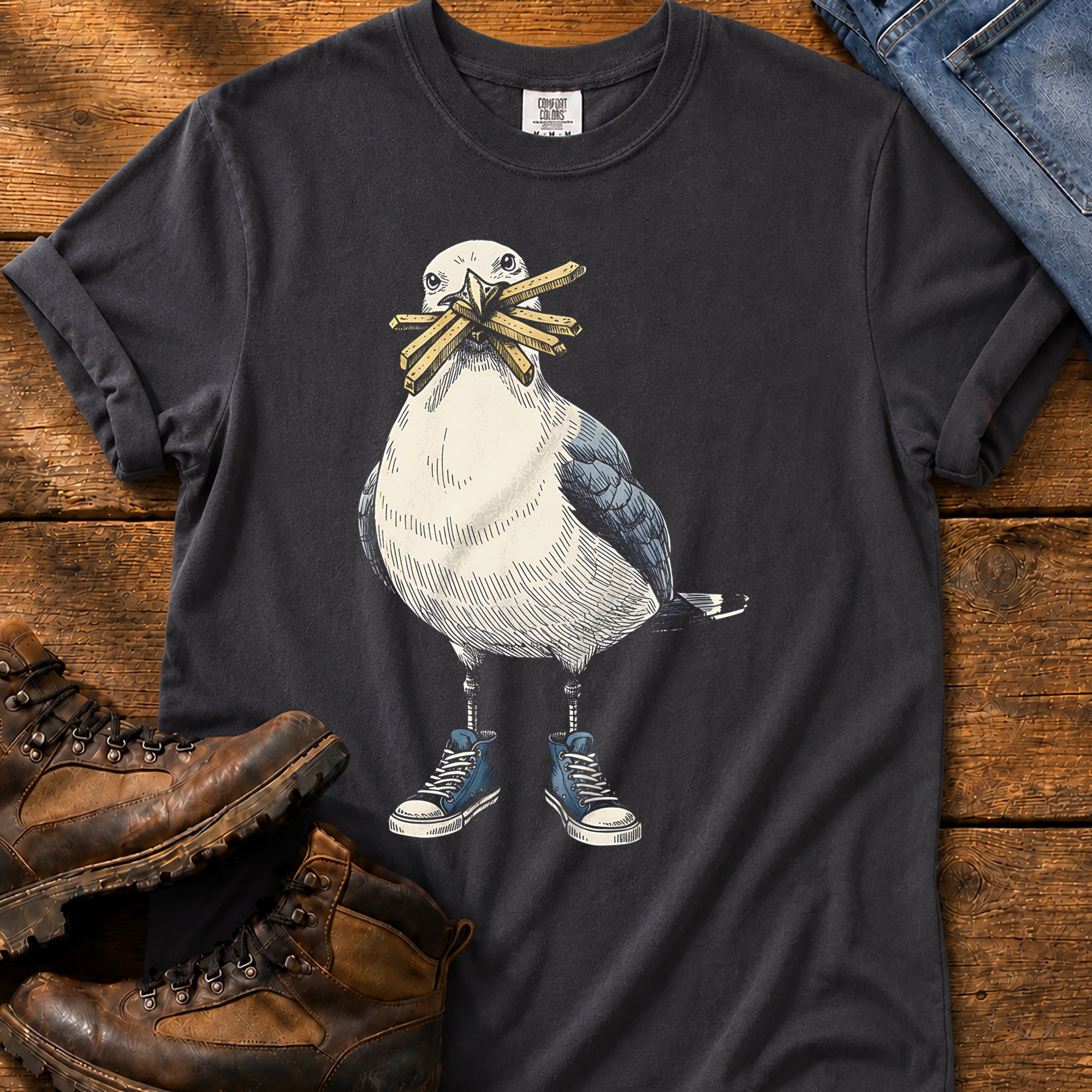 Seagull With Chips Comfort Colors® Tee