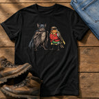 Bat N Robin 11 — Black Comfort Colors tee