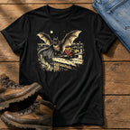 Bat N Robin 7 — Black Comfort Colors tee