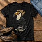 Beanie Toucan 2 — Black Comfort Colors tee