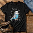Budgie Anatomy cute — Black Comfort Colors tee