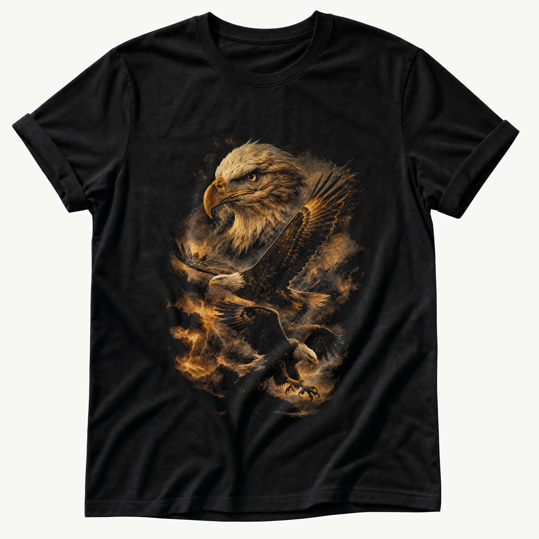 dramatic-eagle — Black Comfort Colors tee