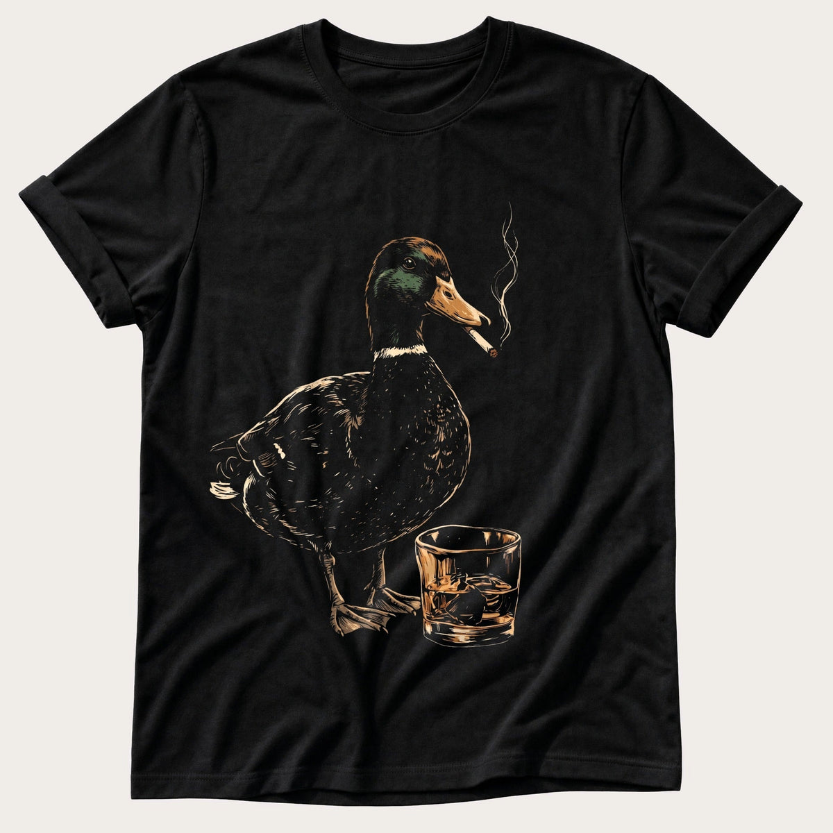 Duck On The Sauce — Black Comfort Colors tee