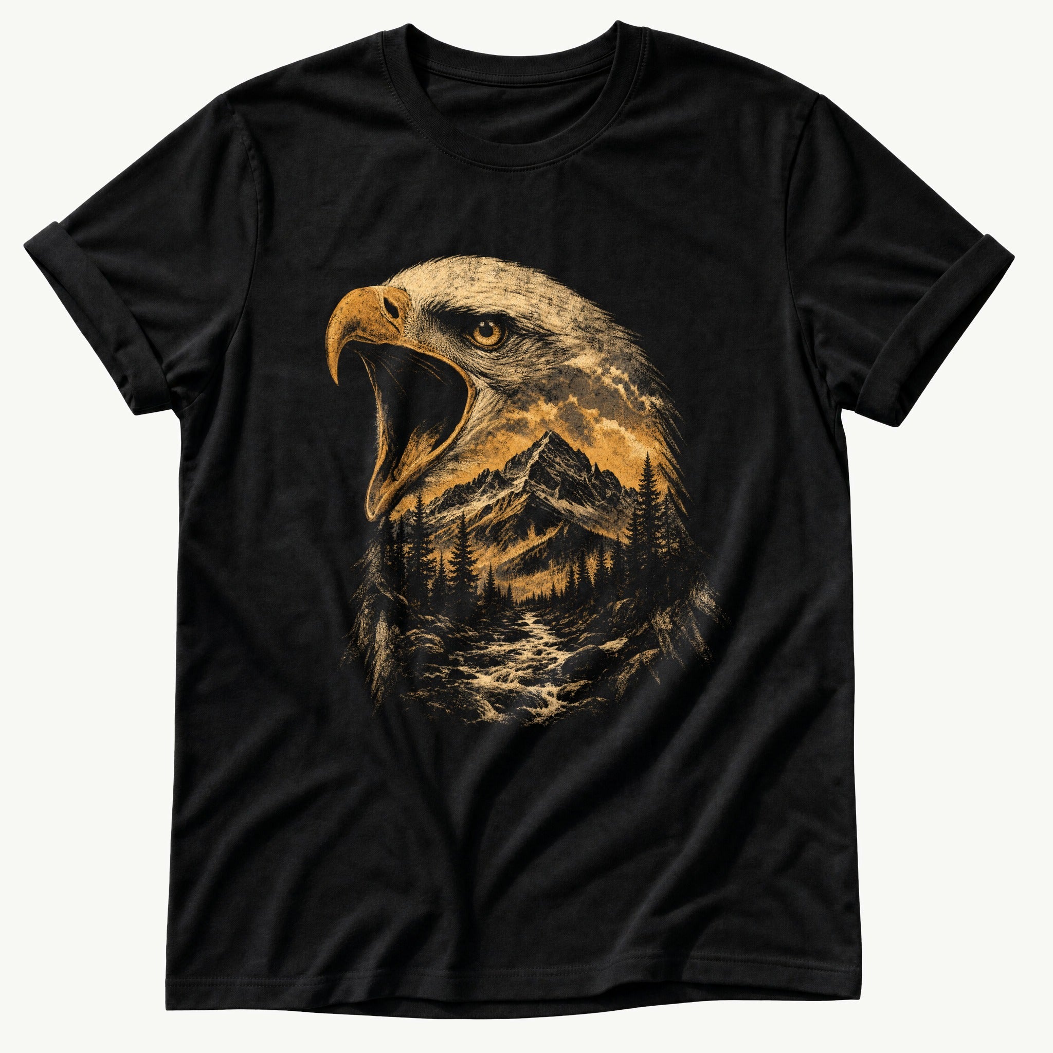 eagle-mountain-range — Black Comfort Colors tee