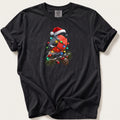 Fairy Light Bullfinch — Black Comfort Colors tee