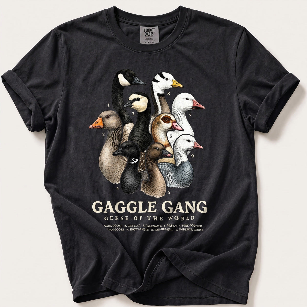 Gaggle Gang — Black Comfort Colors tee