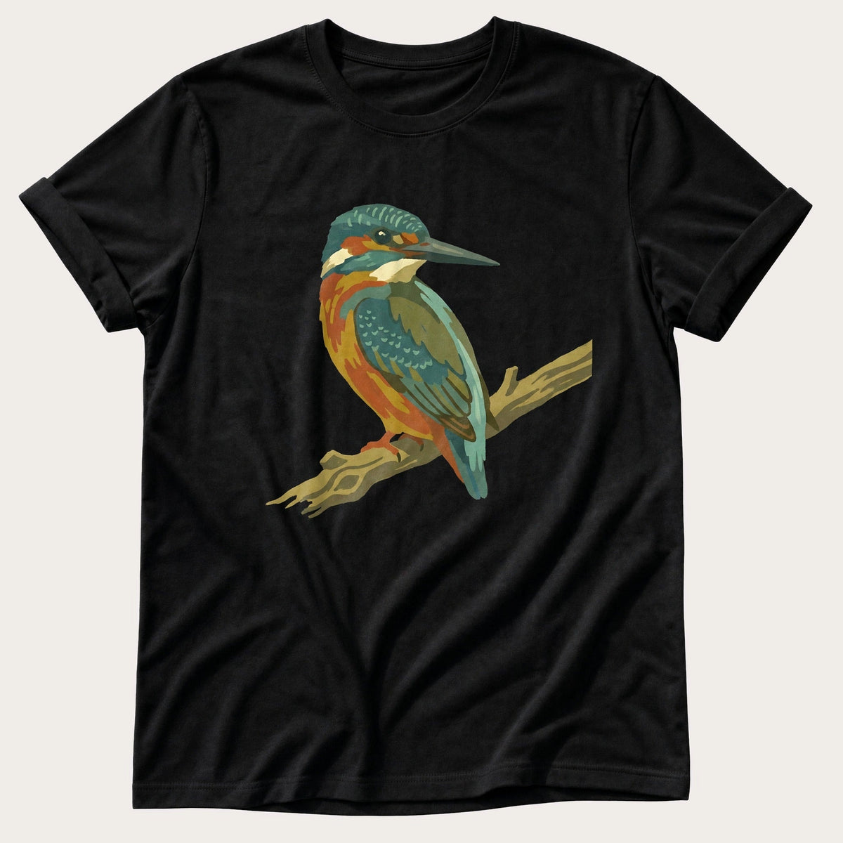 King Fisher 44 — Black Comfort Colors tee
