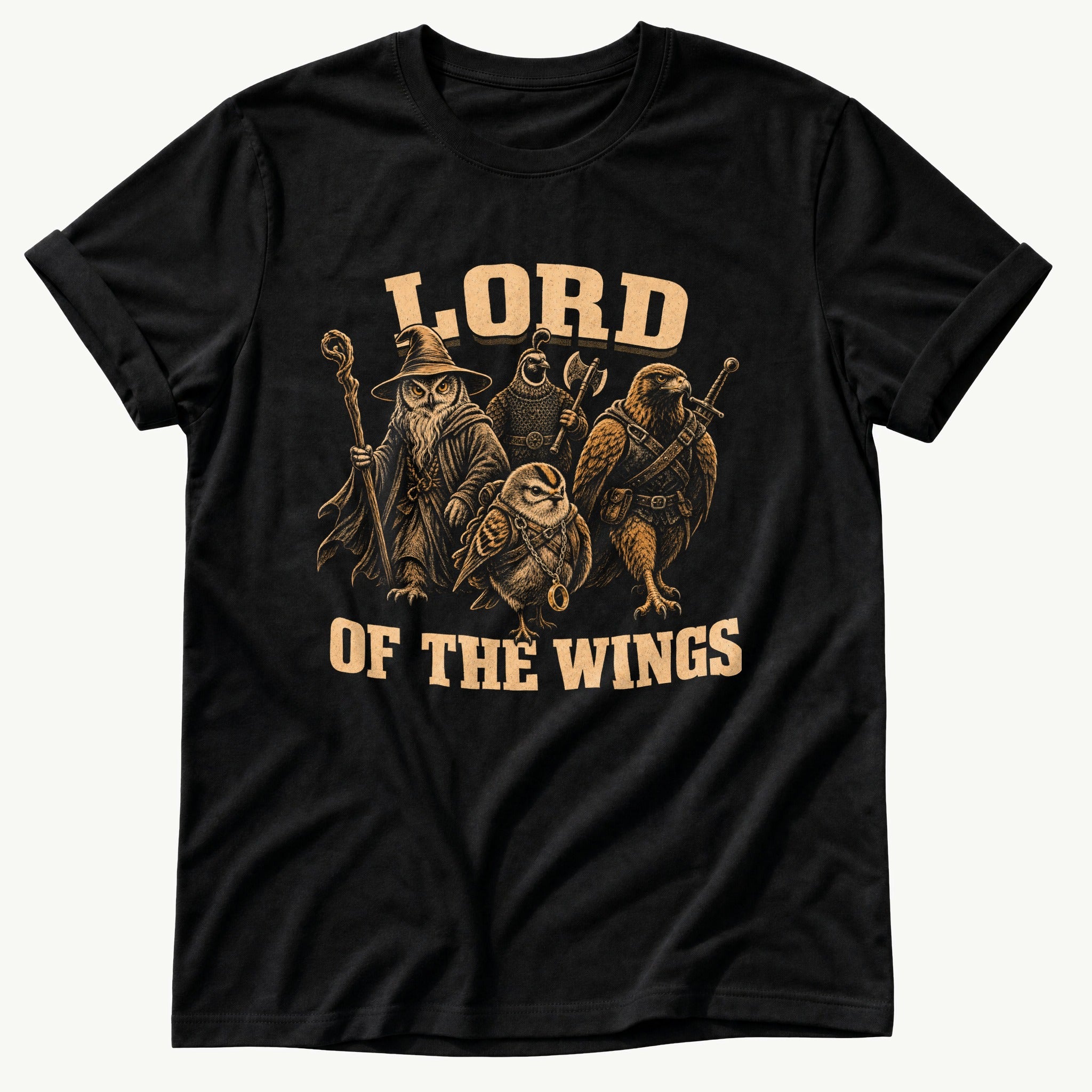 lord-of-the-wings-ii — Black Comfort Colors tee