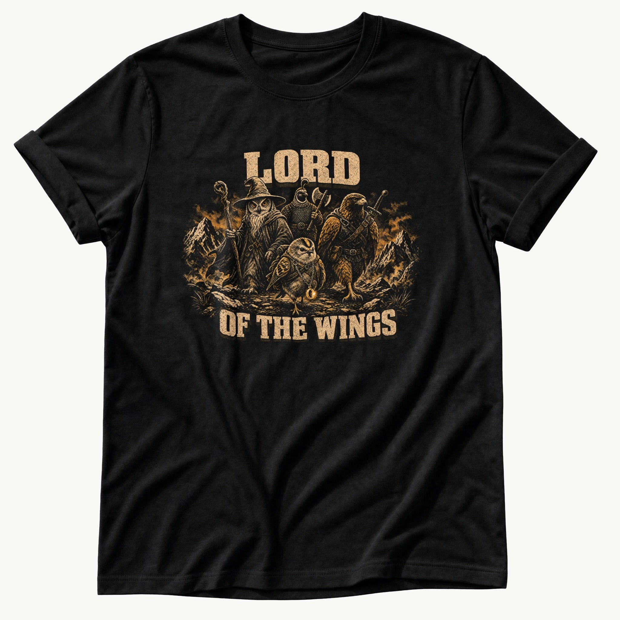 lord-of-the-wings — Black Comfort Colors tee