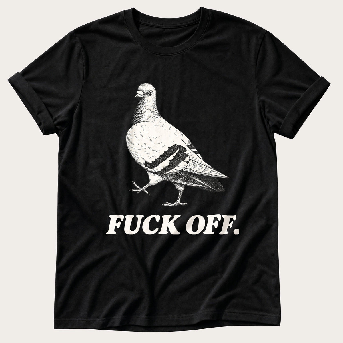 Pigeon Has Spoken — Black Comfort Colors tee