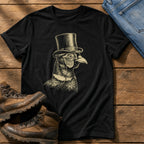 Posh Pheasant 8 — Black Comfort Colors tee