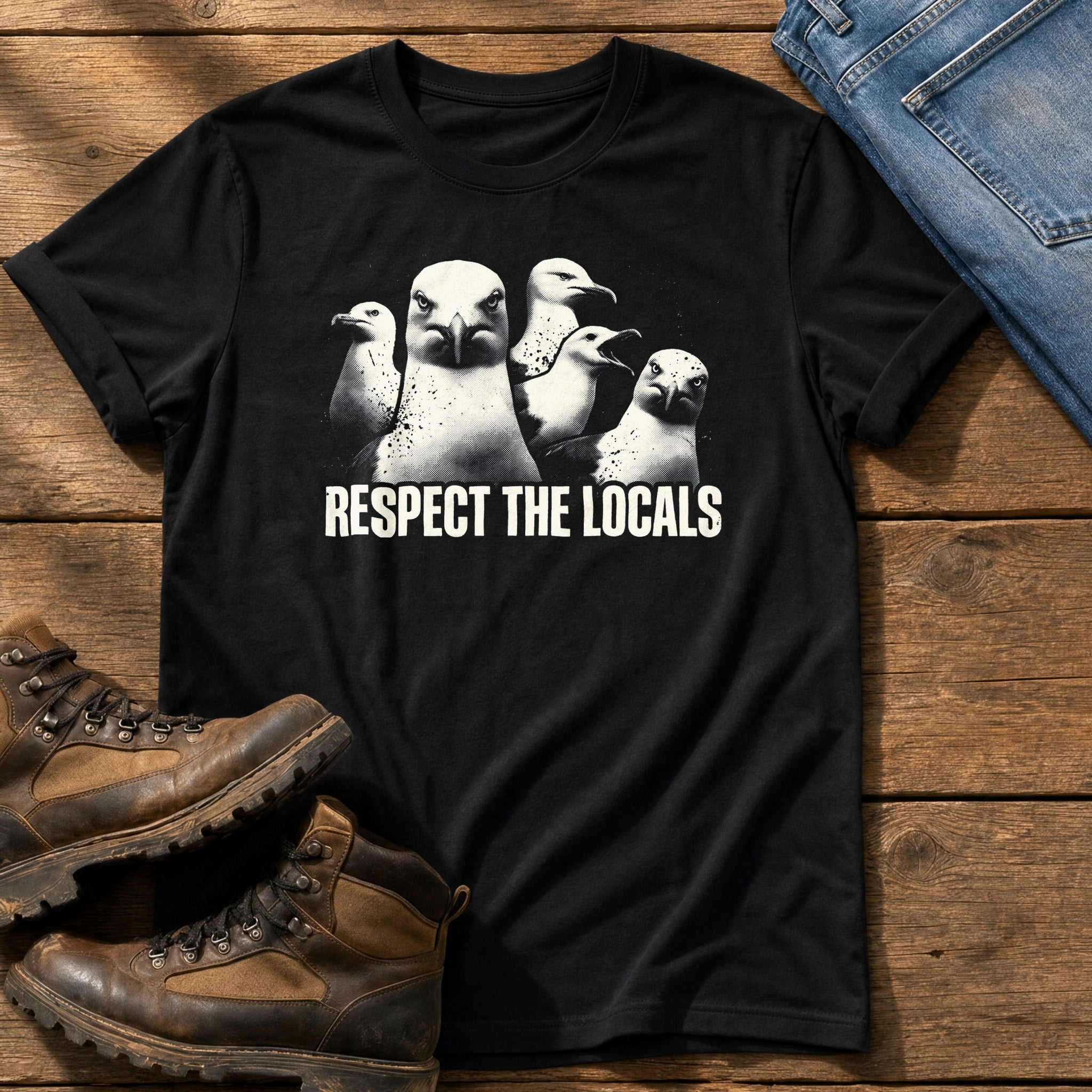 Respect The Locals 11 — Black Comfort Colors tee