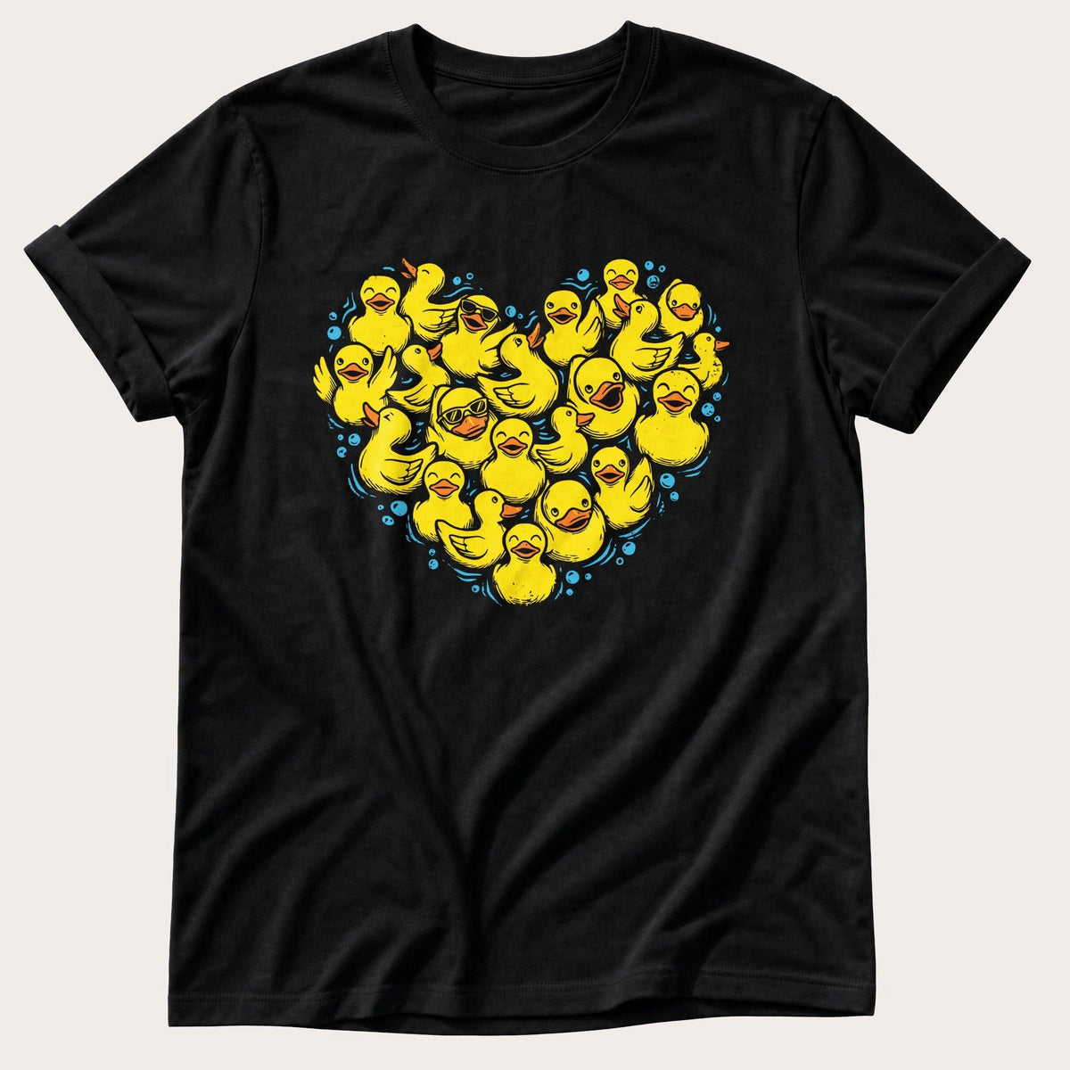 Rubber Duck Lover — Black Comfort Colors tee