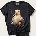 Seagull Nightcap — Black Comfort Colors tee