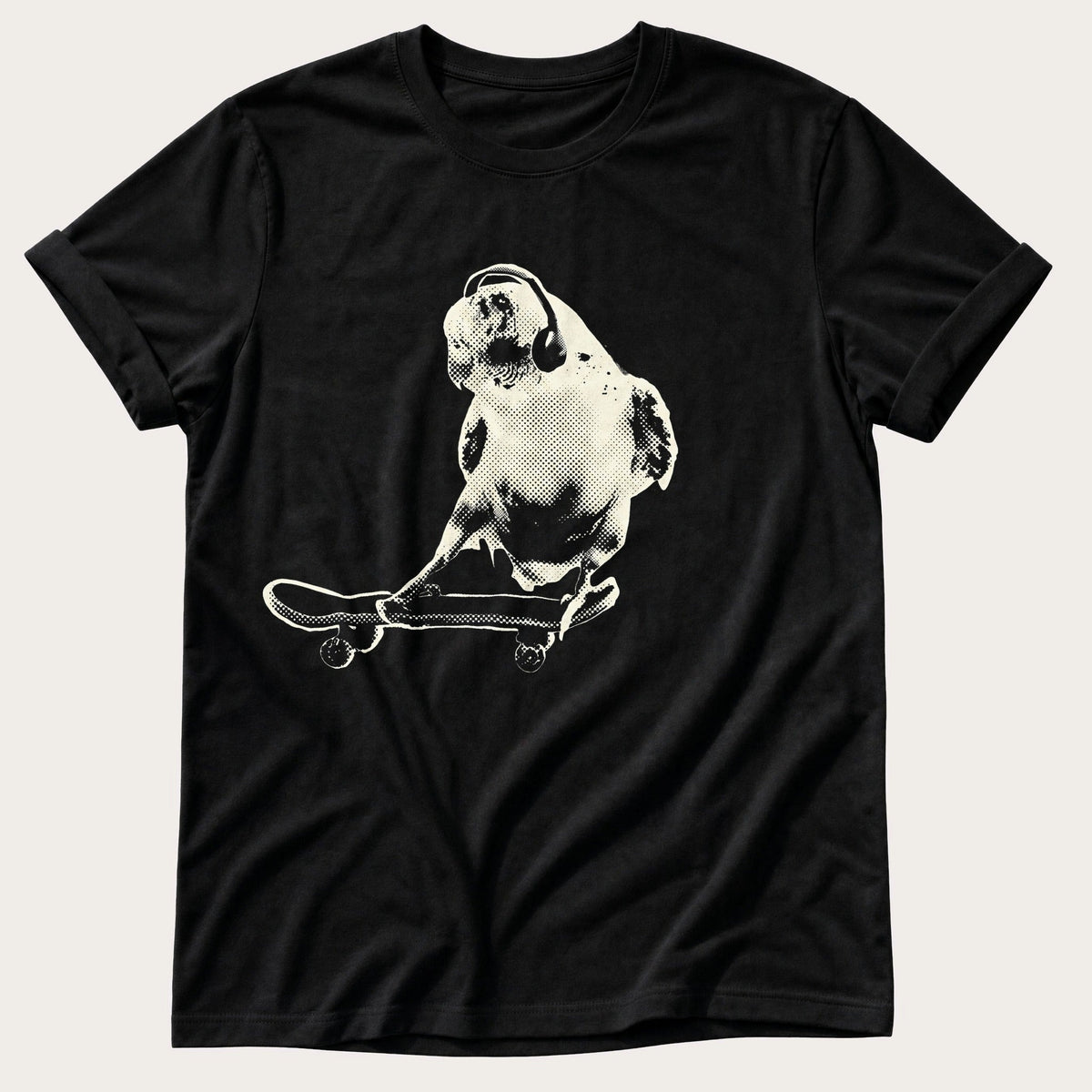 Skater Budgie 99 — Black Comfort Colors tee
