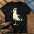 Street Seagull 6 — Black Comfort Colors tee