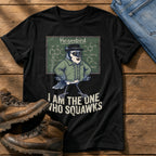 The One Who Squawks — Black Comfort Colors tee