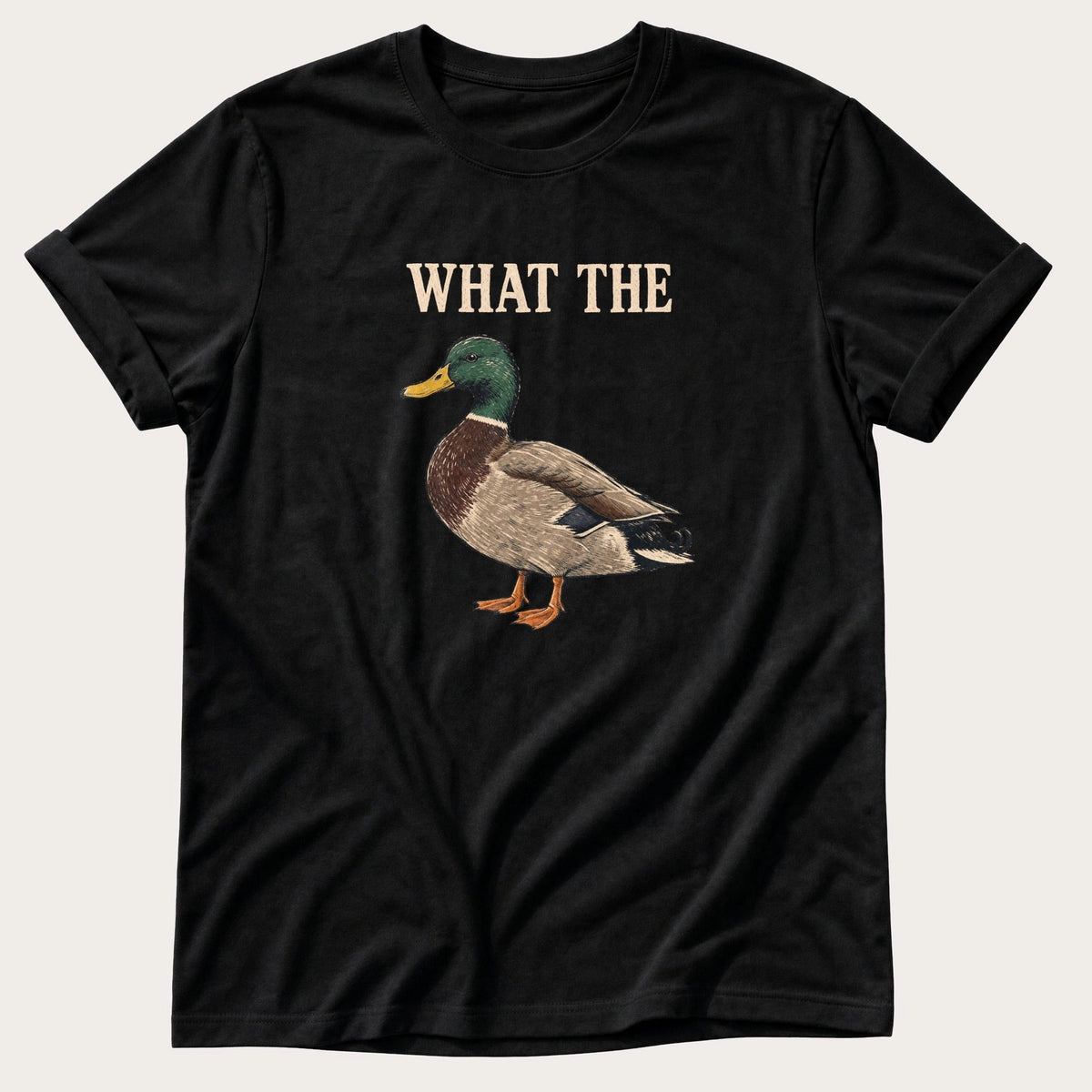 What The Duck — Black Comfort Colors tee