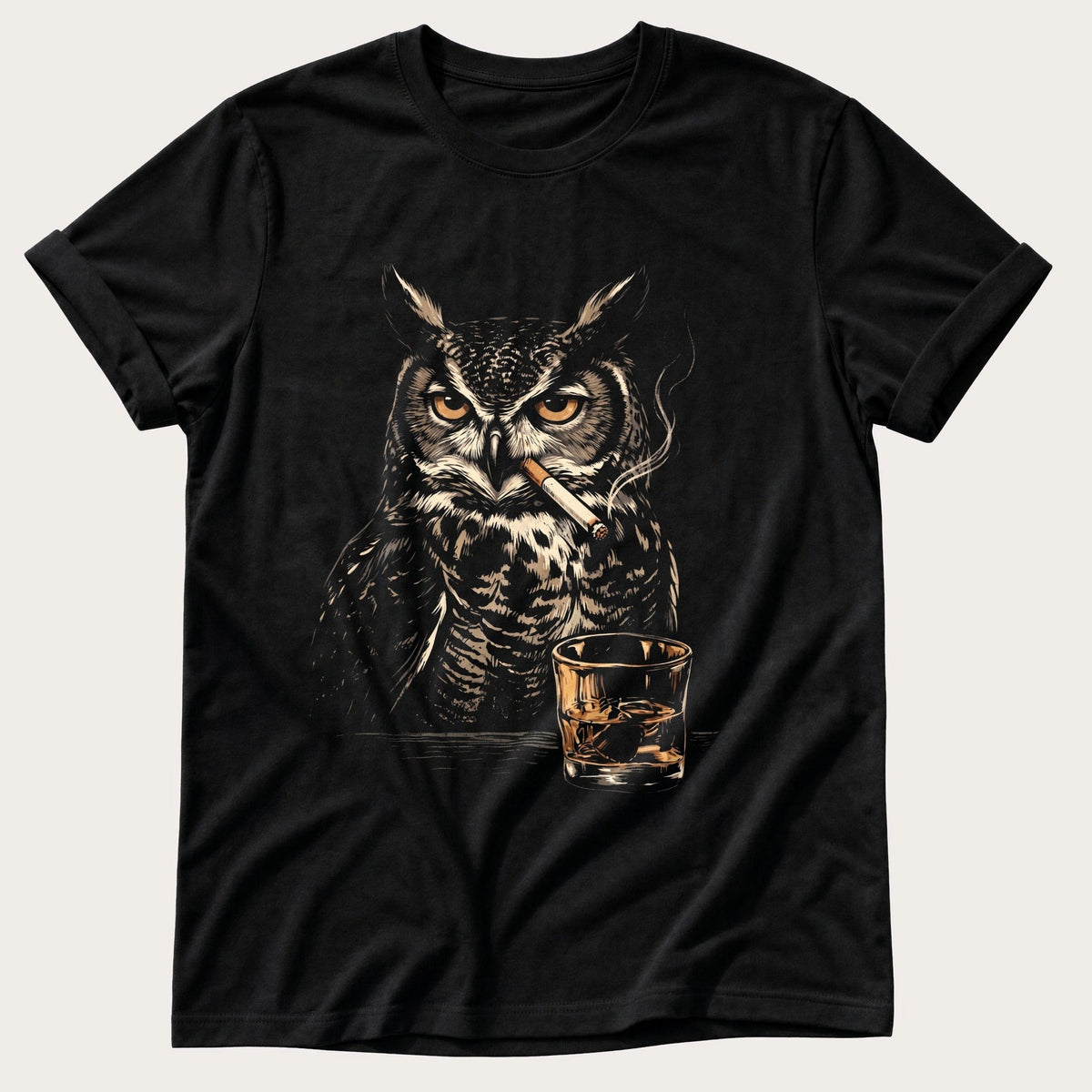 Whisky & Wisdom — Black Comfort Colors tee