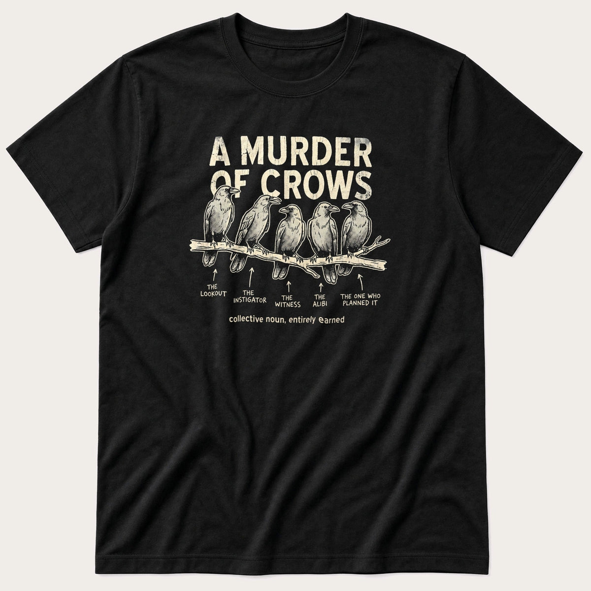 A Murder Of Crows — Black T-Shirt