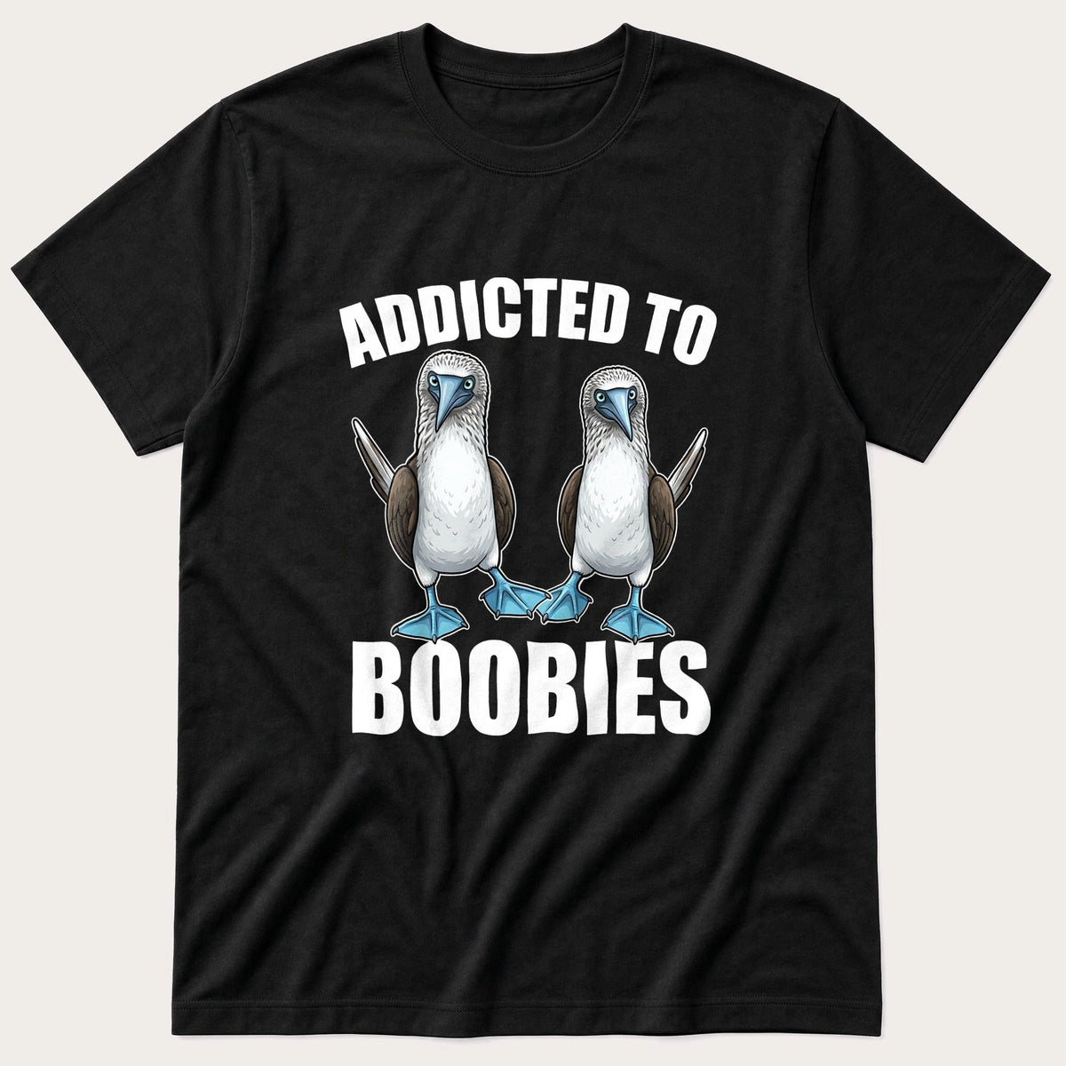 Addicted To Boobies — Black T-Shirt