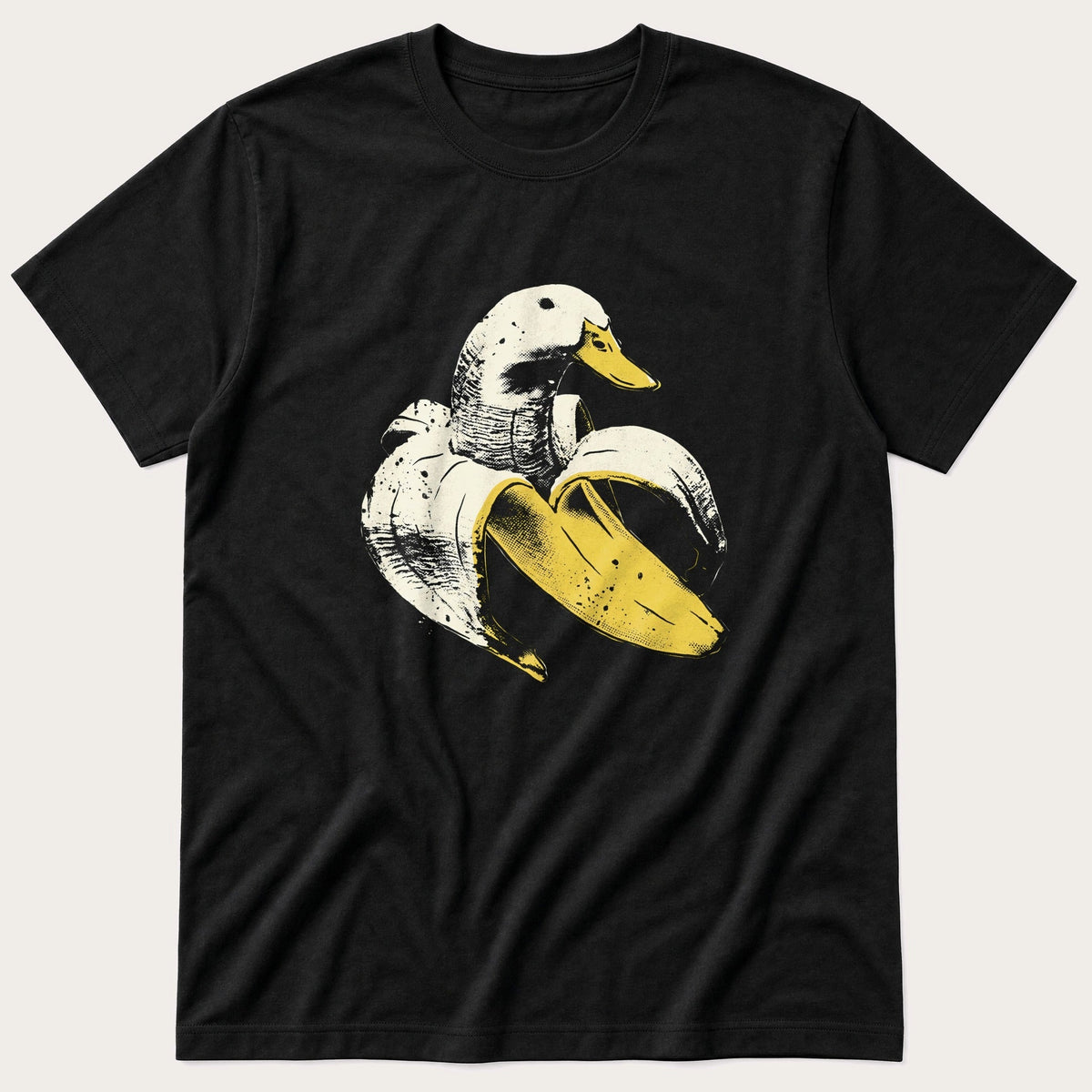 Banana Duck 5 — Black T-Shirt