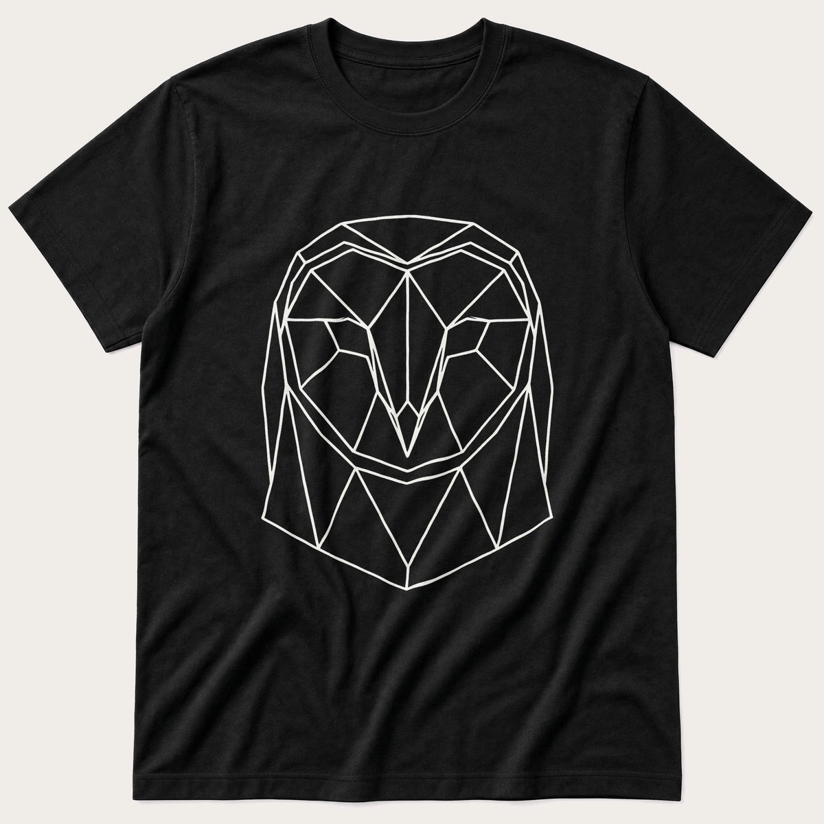 Barnowl Head — Black T-Shirt