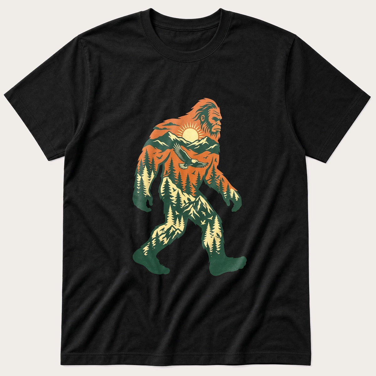 Bigfoot 66 — Black T-Shirt