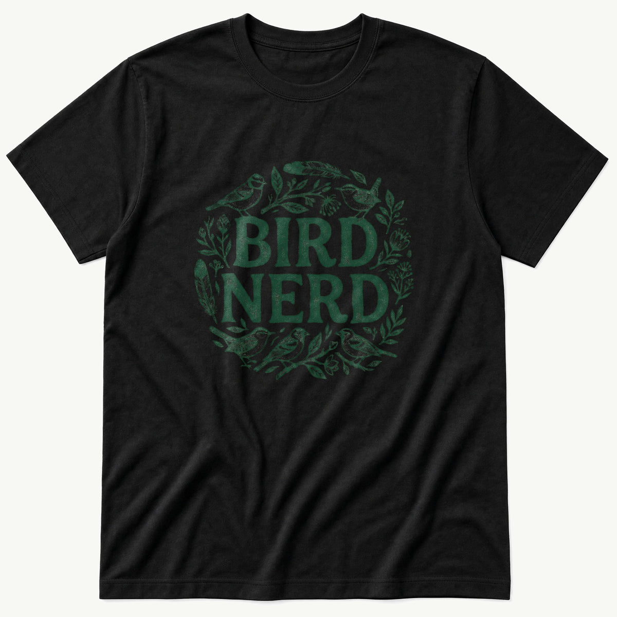 bird nerd 4 — Black T-Shirt