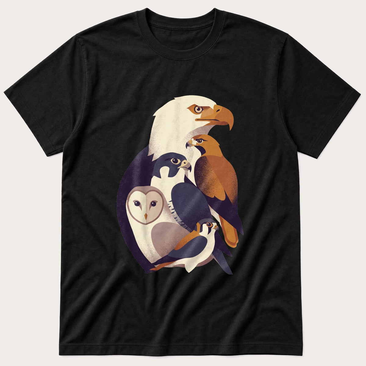 Birds Of Pray Breeds 44 — Black T-Shirt