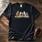 Birds Of Prey On Branch 1 — Black Comfort Colors tee