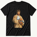 Christ With Seagull 5 — Black T-Shirt