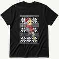 Christmas Cockatiel Sweater — Black T-Shirt