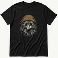 Crow Beanie 8 — Black T-Shirt