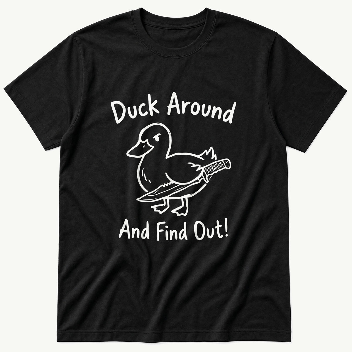 Duck Around — Black T-Shirt