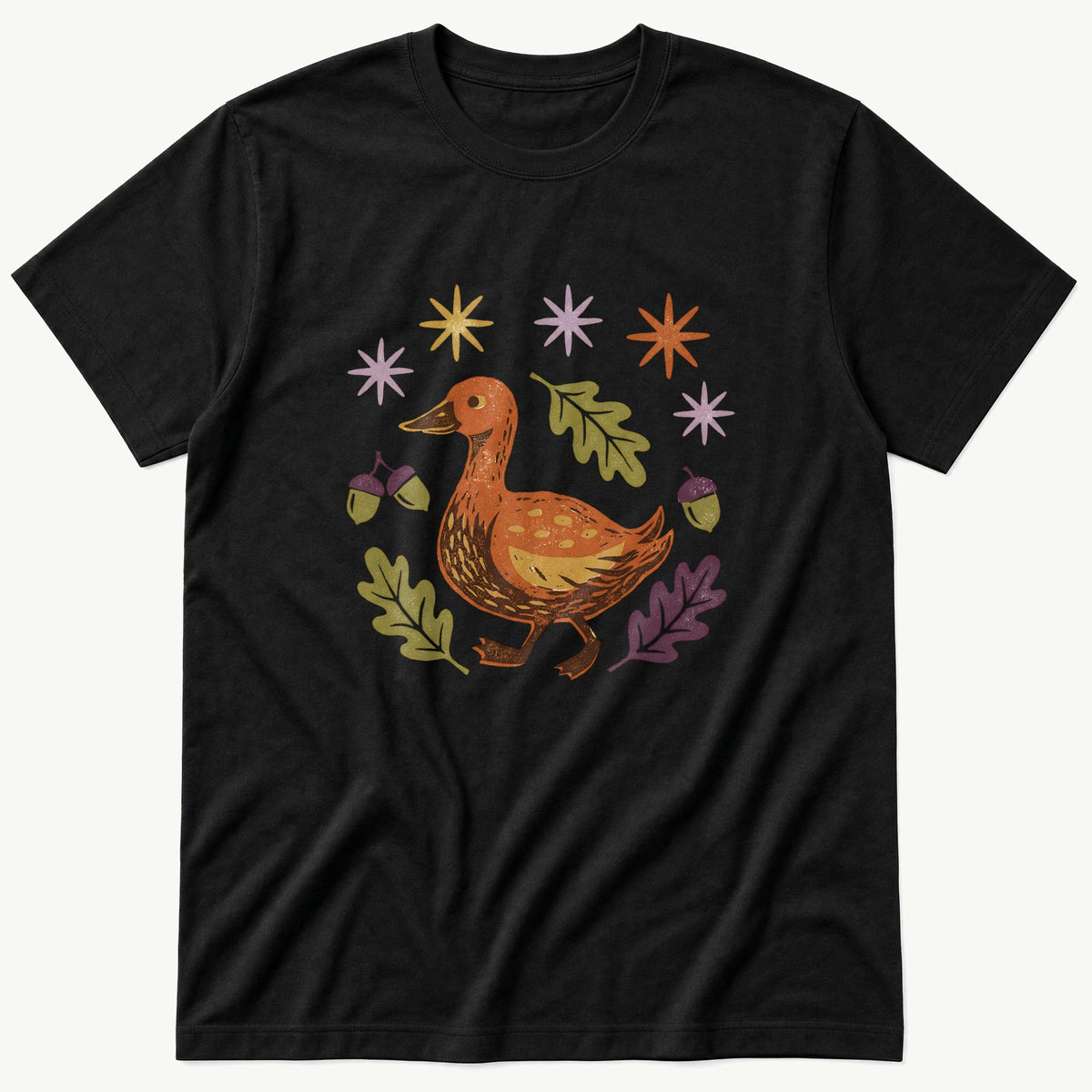 Duck Cutout 1 — Black T-Shirt