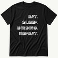 Eat Sleep Birding V2 — Black T-Shirt
