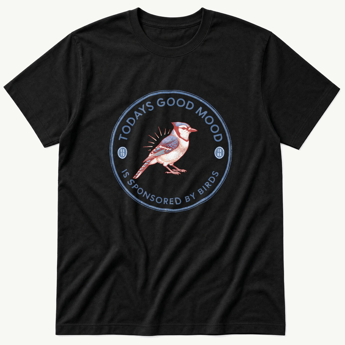 Good Mood v1 — Black T-Shirt