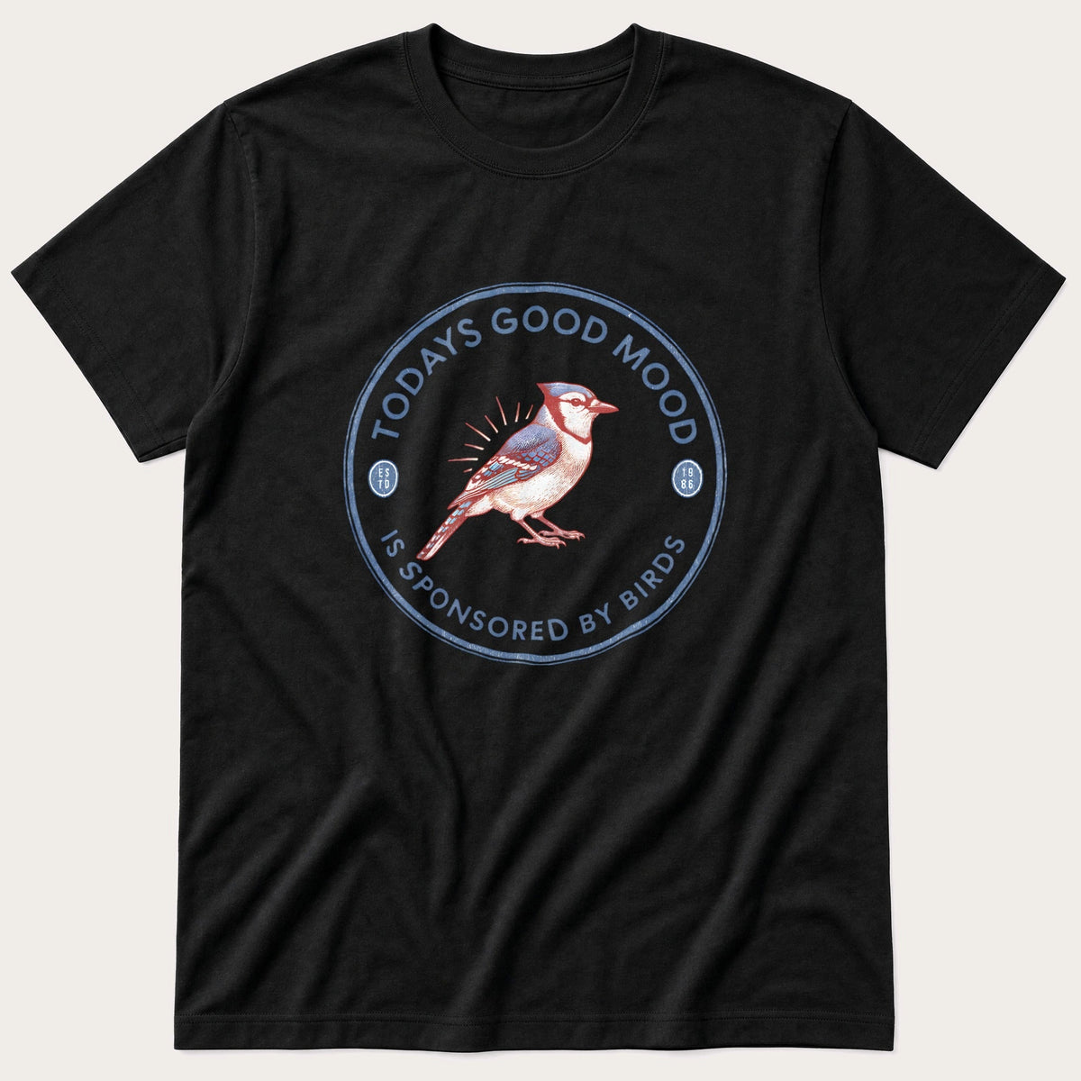 Good Mood v1 — Black T-Shirt